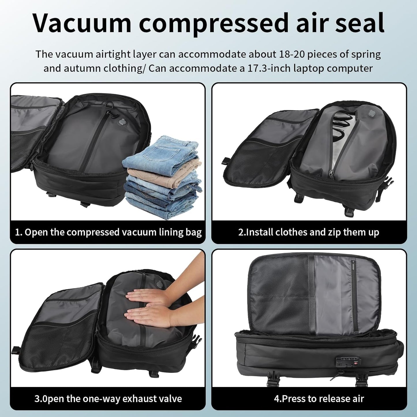 TK Vacuum Compression Backpack ( including Air Pump )
